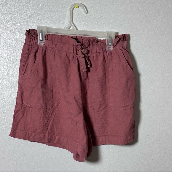 Art Class Girls Kids Brown Elastic Waist Loose Paper Bag Shorts size L(10/12). - Picture 2 of 6